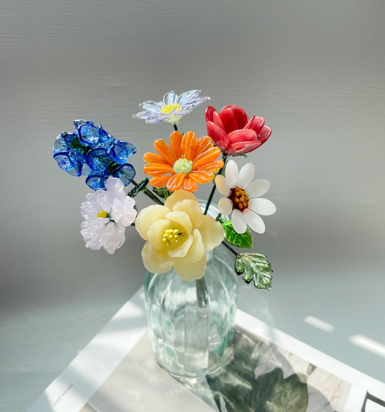 Personalized Glass Birth Month Flower Unique Gifts for Mom Grandma Mother's Day Christmas Gift Ideas