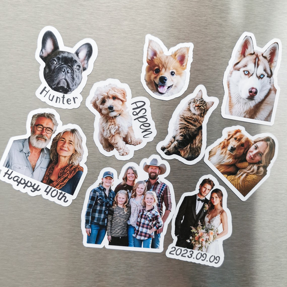 Personalized Pet Photo Fridge Magnet | Custom Dog & Cat Portrait Gift for Home Decor