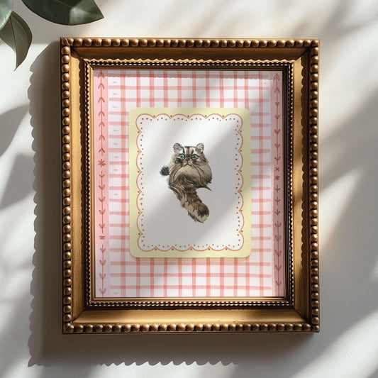 Custom Watercolor Pet Portrait Canvas Frame– Perfect Christmas Memorial Gift for Dog & Cat Lovers