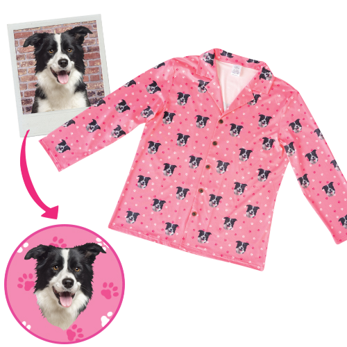 Custom Pet Face Pajama Pants & Long Sleeve Pajamas