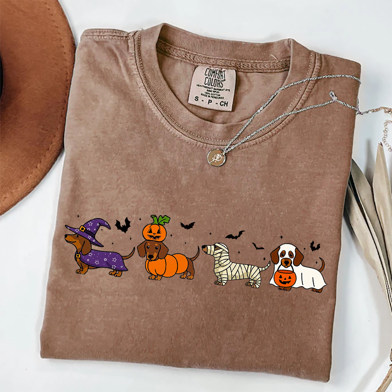 Halloween Dachshund Sweatshirt Spooky Season Hoodie Unique Gift For Pet Lovers