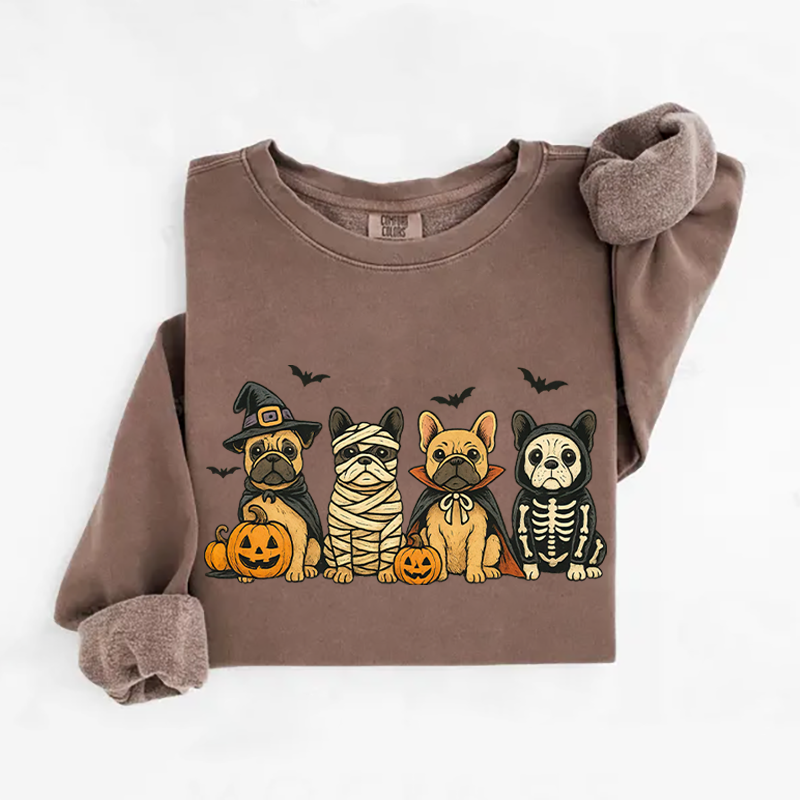 Halloween French Bulldog Sweatshirt Spooky Season Hoodie Unique Gift For Pet Lovers
