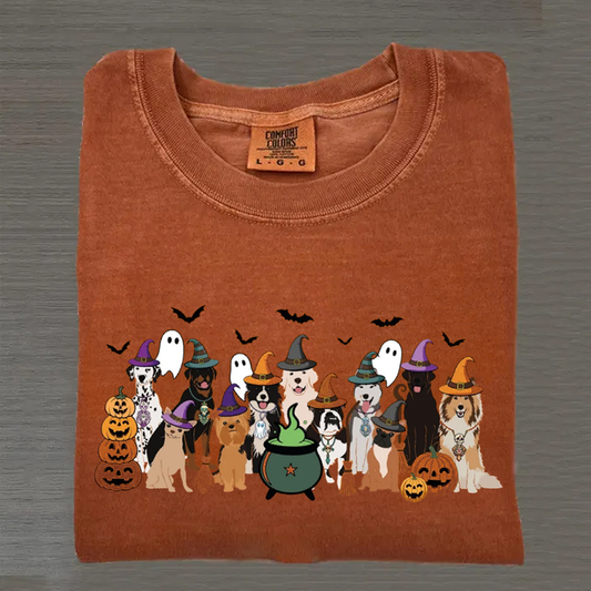 Sweat à capuche Halloween Witch Dogs, cadeau unique pour les amoureux des animaux