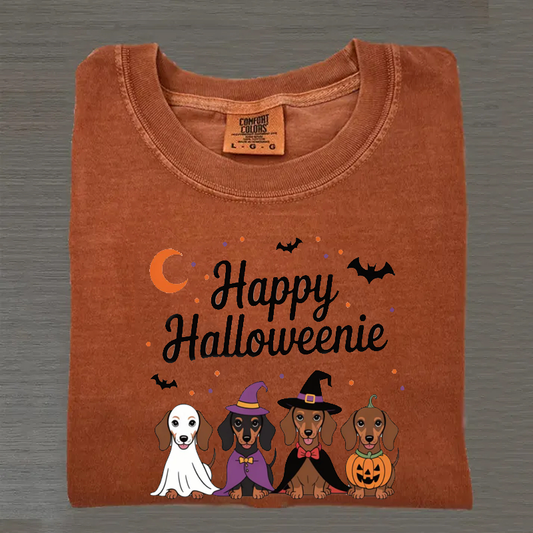 Sweat-shirt teckel Happy Halloweenie, sweat à capuche saison effrayante, cadeau unique pour les amoureux des animaux