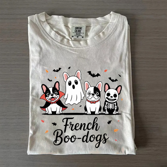 Sweat-shirt d'Halloween bouledogue français d'automne, sweat à capuche de saison effrayante, cadeau unique pour les amoureux des animaux