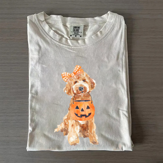 Sweat-shirt Golden Doodle d'Halloween, sweat à capuche de saison effrayante, cadeau d'Halloween pour les amoureux des animaux