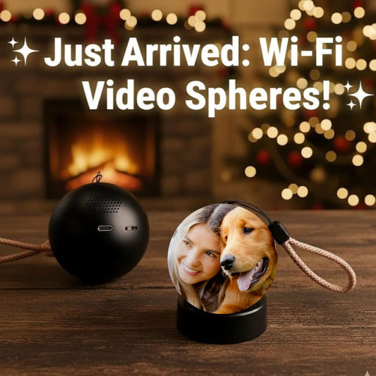 Personalized Glass Video Globe – Custom Pet Video Gift for Dog & Cat Lovers Pet Memorial Gift Christmas Gift
