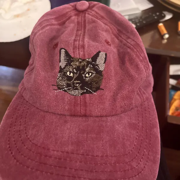 Custom Embroidered Pet Portrait Hat Personalized Dog & Cat Baseball Cap Gift for Dog Owners Pet Lover Gift Christmas Gift