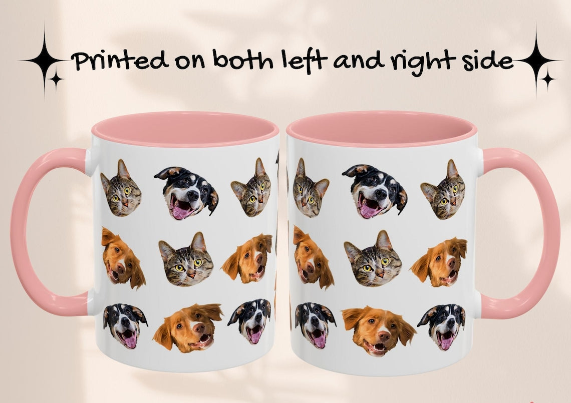 Tasse photo personnalisée pour animaux de compagnie avec visage et nom de chien, cadeau pour les amoureux des chiens