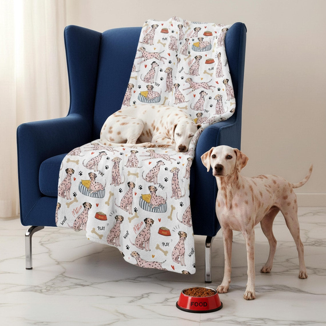 Personalized Dog Name Blanket: Sherpa, Minky, or Velveteen Throw Gift for Pet Lover