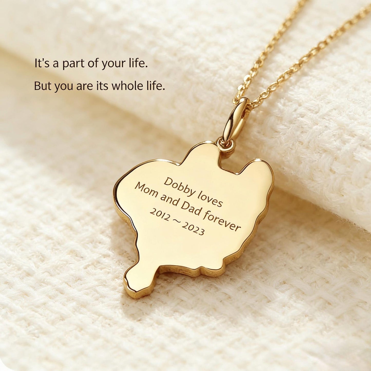 Collier personnalisé avec empreinte de patte d'animal de compagnie, idée cadeau unique, cadeau commémoratif pour animaux de compagnie