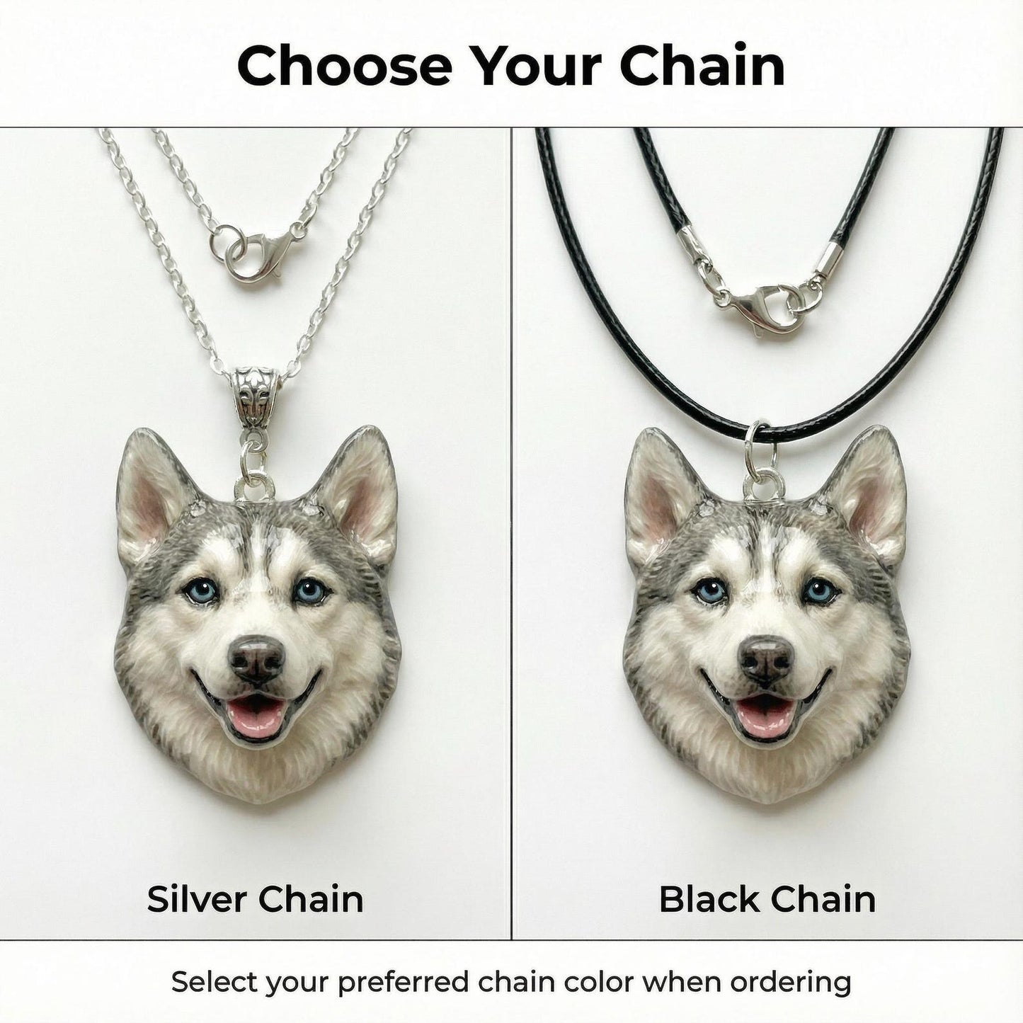 Custom 3D pet sculptures necklace with handmade ceramic pet pendant Pet keepsake Gift