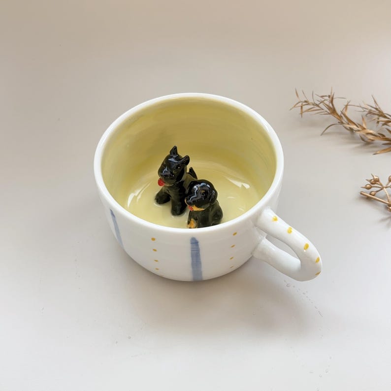 Personalized Dog Mom Pet Figure Ceramic Mug Mother's Day Gift For Pet Lovers