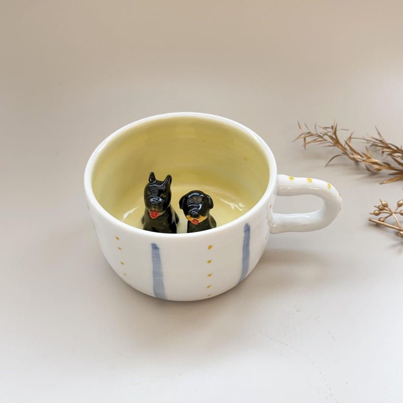 Personalized Dog Mom Pet Figure Ceramic Mug Mother's Day Gift For Pet Lovers