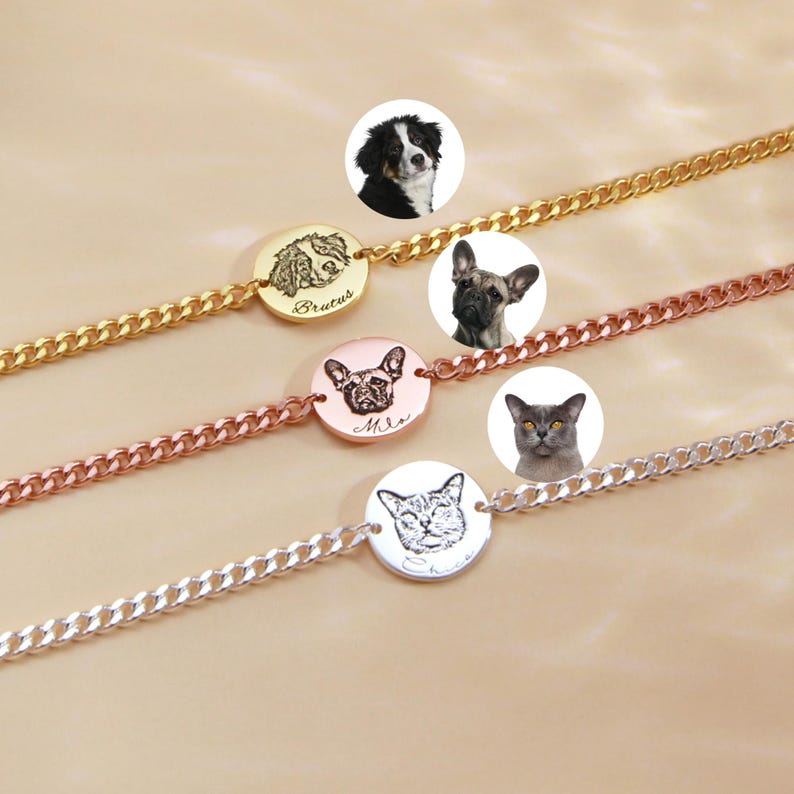 Personalisiertes Gedenkschild für Haustierhalsband mit Haustierohr und Namen, Geschenk für Tierliebhaber