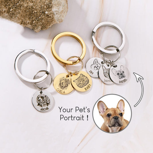 Personalisiertes Gedenkschild für Haustierhalsband mit Haustierohr und Namen, Geschenk für Tierliebhaber