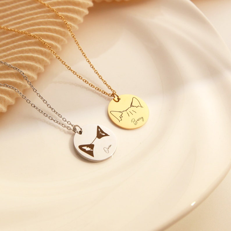 Personalisiertes Gedenkschild für Haustierhalsband mit Haustierohr und Namen, Geschenk für Tierliebhaber