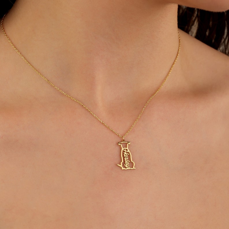 Personalisiertes Gedenkschild für Haustierhalsband mit Haustierohr und Namen, Geschenk für Tierliebhaber