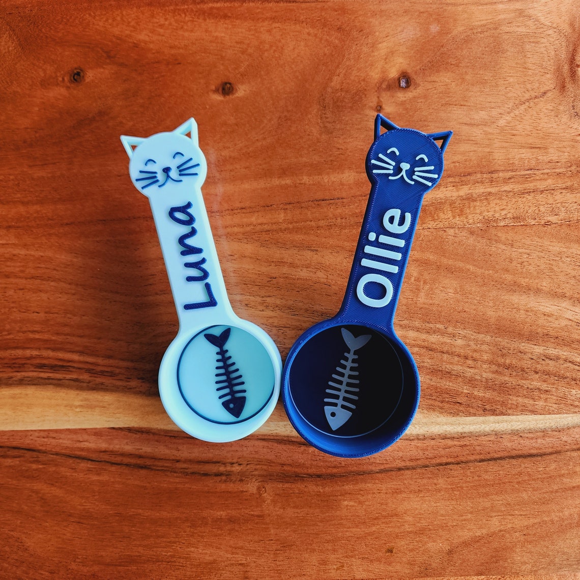 Cuchara para comida de gato personalizada con nombre, regalo para amantes de las mascotas