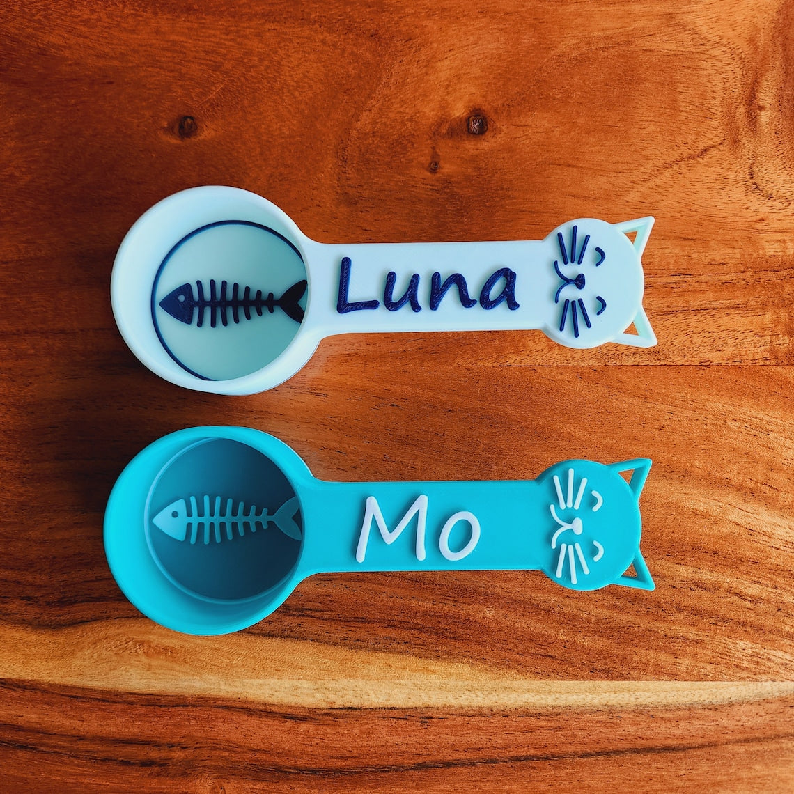 Cuchara para comida de gato personalizada con nombre, regalo para amantes de las mascotas