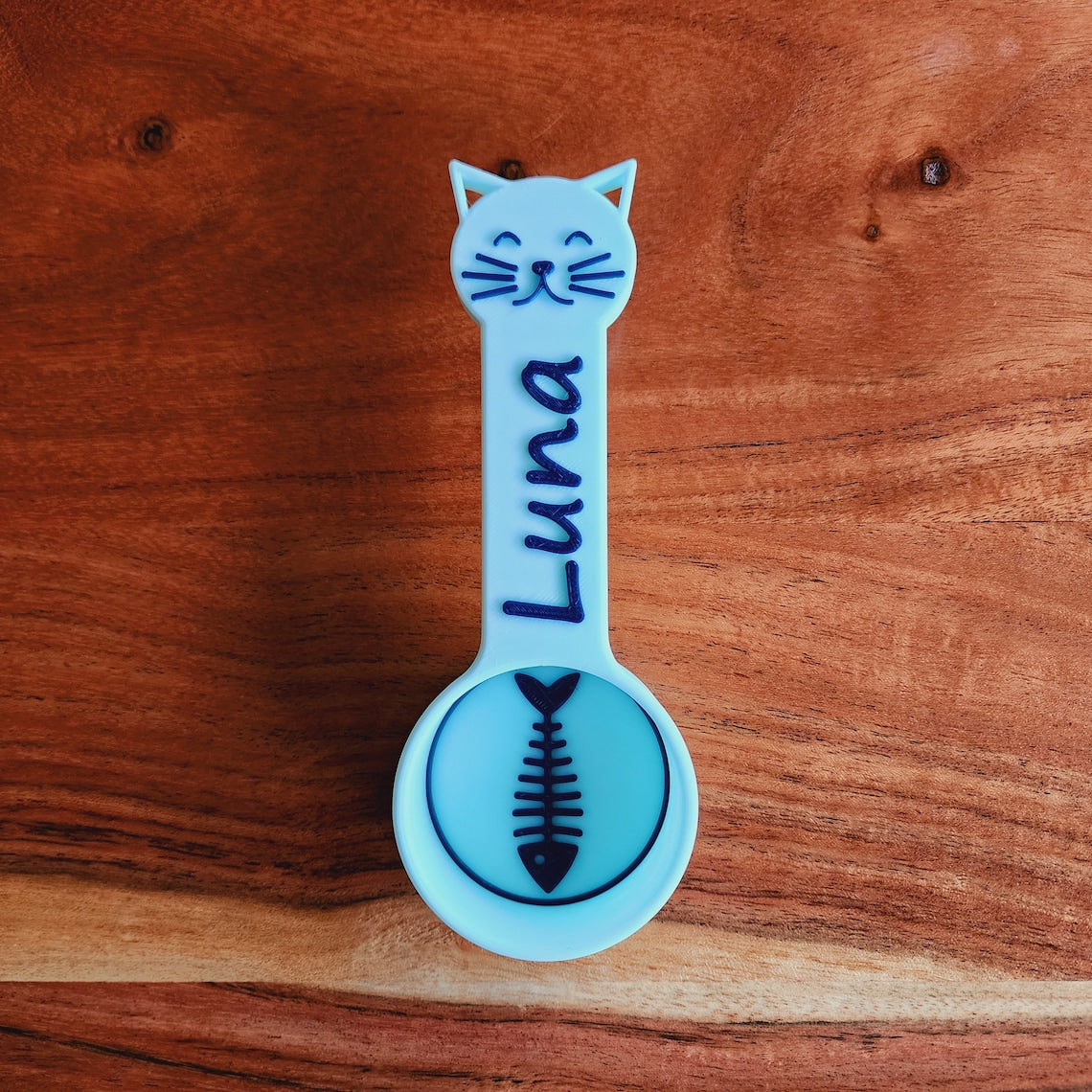 Cuchara para comida de gato personalizada con nombre, regalo para amantes de las mascotas