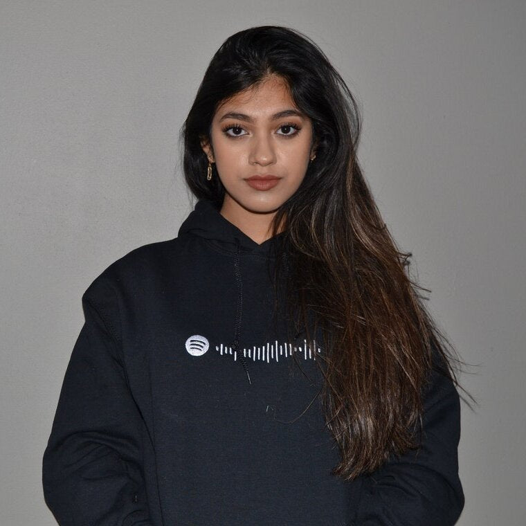 Individuell besticktes Spotify-Code-passendes Hoodie-Sweatshirt, Valentinstag-Paar-Geschenke