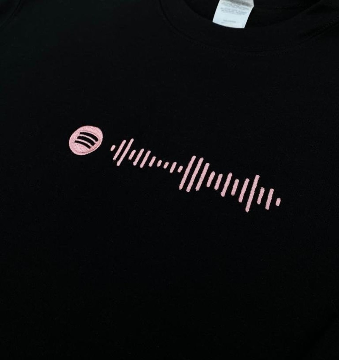 Individuell besticktes Spotify-Code-passendes Hoodie-Sweatshirt, Valentinstag-Paar-Geschenke