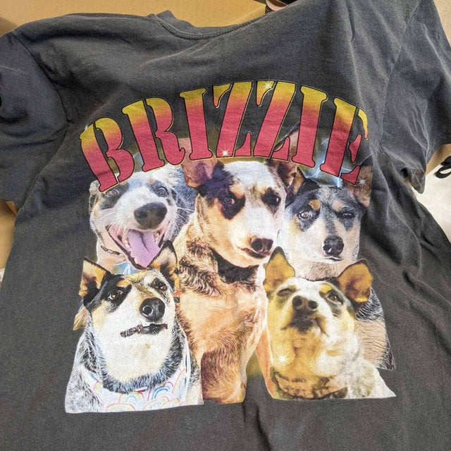 Personalisiertes Vintage-T-Shirt mit Haustierfotos, Geschenk für Tierliebhaber