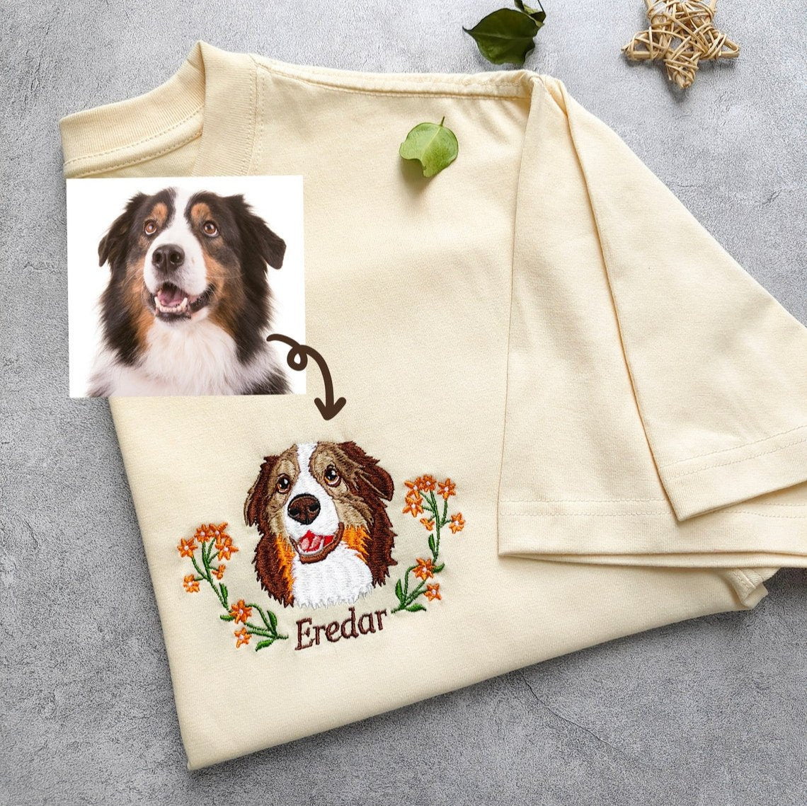 Sudadera con capucha y corona con retrato y nombre de mascota bordados, regalo de Navidad para amantes de las mascotas