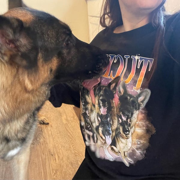 Personalisiertes Vintage-T-Shirt mit Haustierfotos, Geschenk für Tierliebhaber