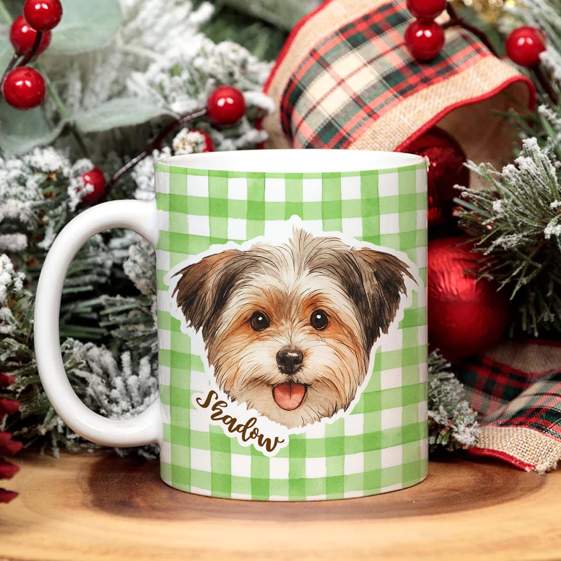 Tasse photo personnalisée pour animaux de compagnie avec visage et nom de chien, cadeau pour les amoureux des chiens