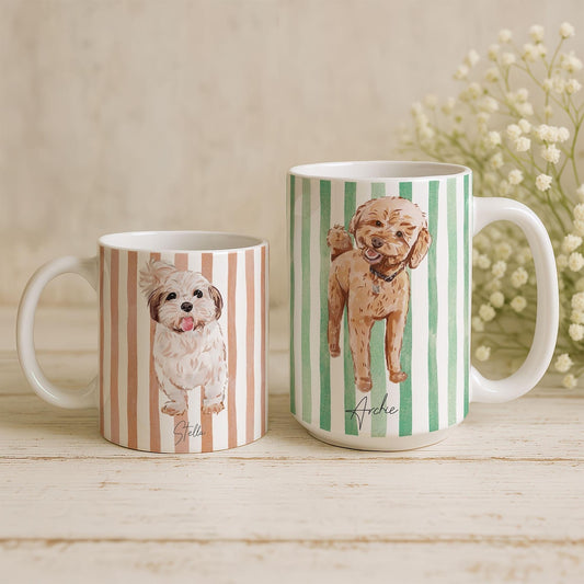 Tasse photo personnalisée pour animaux de compagnie avec visage et nom de chien, cadeau pour les amoureux des chiens