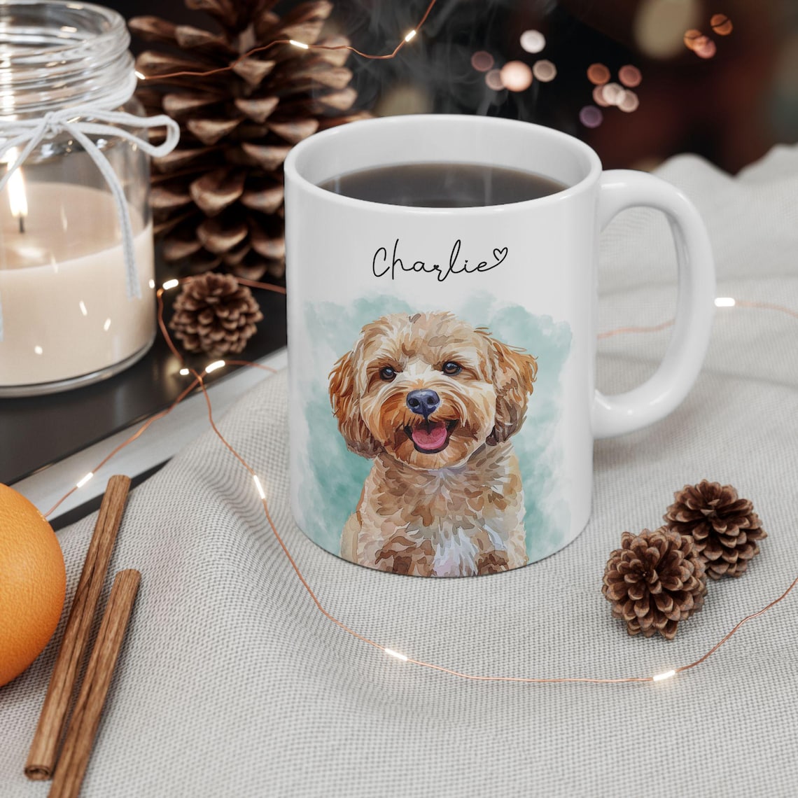 Tasse photo personnalisée pour animaux de compagnie avec visage et nom de chien, cadeau pour les amoureux des chiens