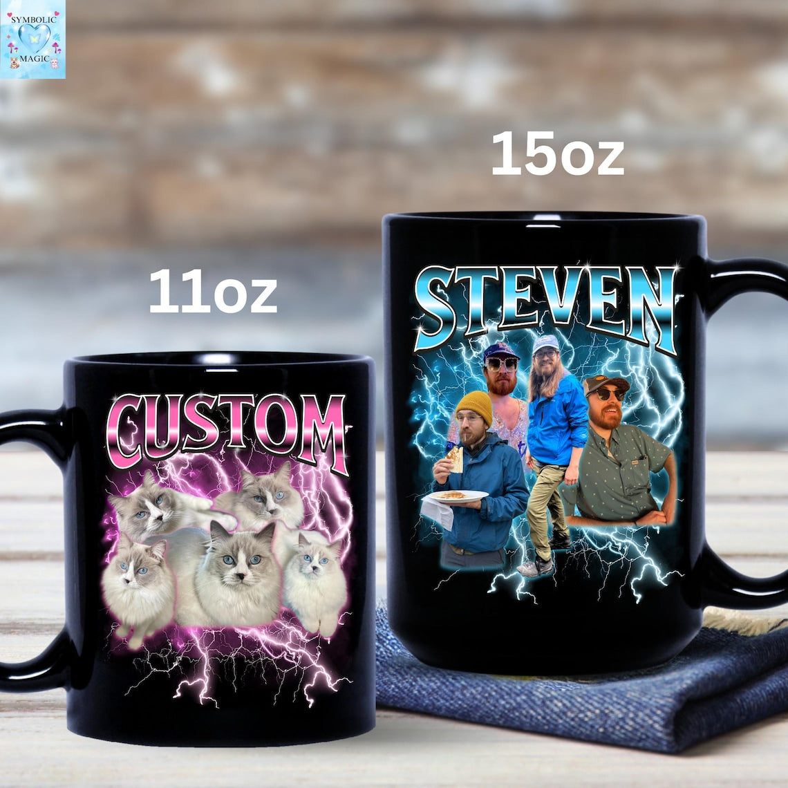 Tasse photo personnalisée pour animaux de compagnie avec visage et nom de chien, cadeau pour les amoureux des chiens