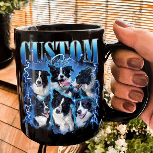 Tasse photo personnalisée pour animaux de compagnie avec visage et nom de chien, cadeau pour les amoureux des chiens