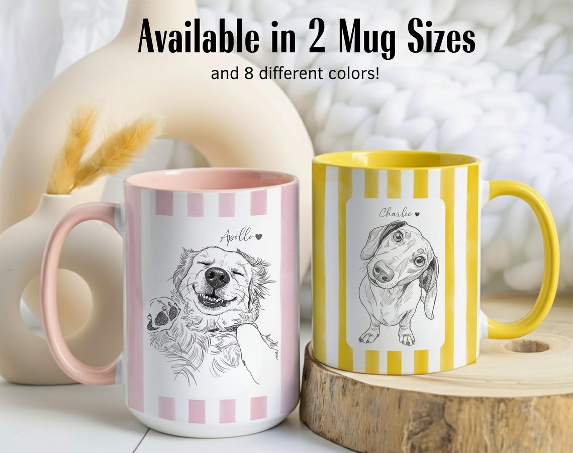 Tasse photo personnalisée pour animaux de compagnie avec visage et nom de chien, cadeau pour les amoureux des chiens