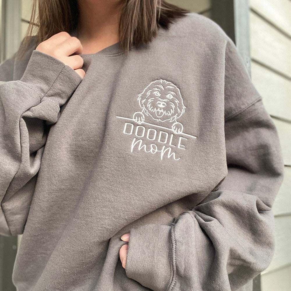 OFERTA CALIENTE❗❗Sudadera con capucha con contorno de mascota bordado y nombres de mascotas, regalo para mamás perrunas, amantes de las mascotas