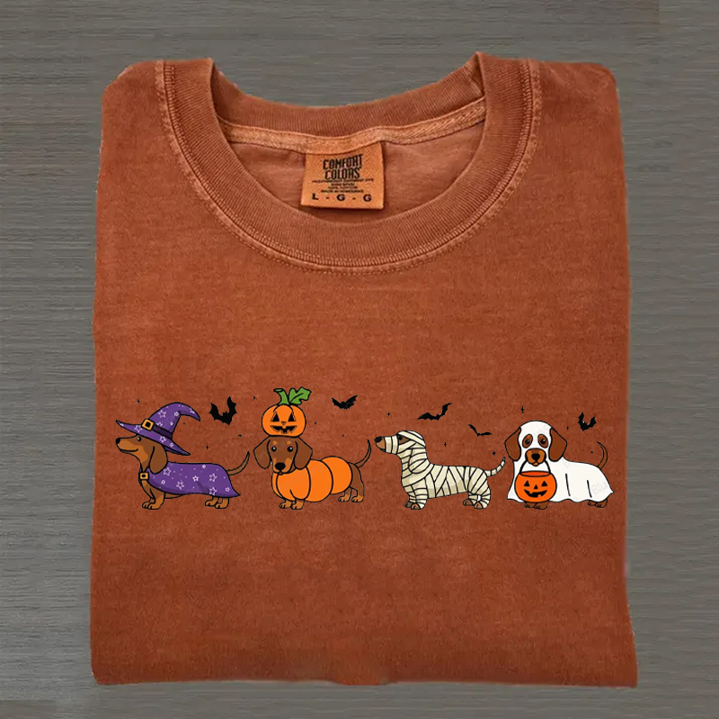 Halloween Dachshund Sweatshirt Spooky Season Hoodie Unique Gift For Pet Lovers