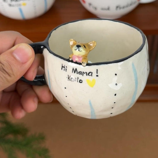 Personalized Pet Figure Mug Birthday Valentines Anniversary Gift for Pet Lovers