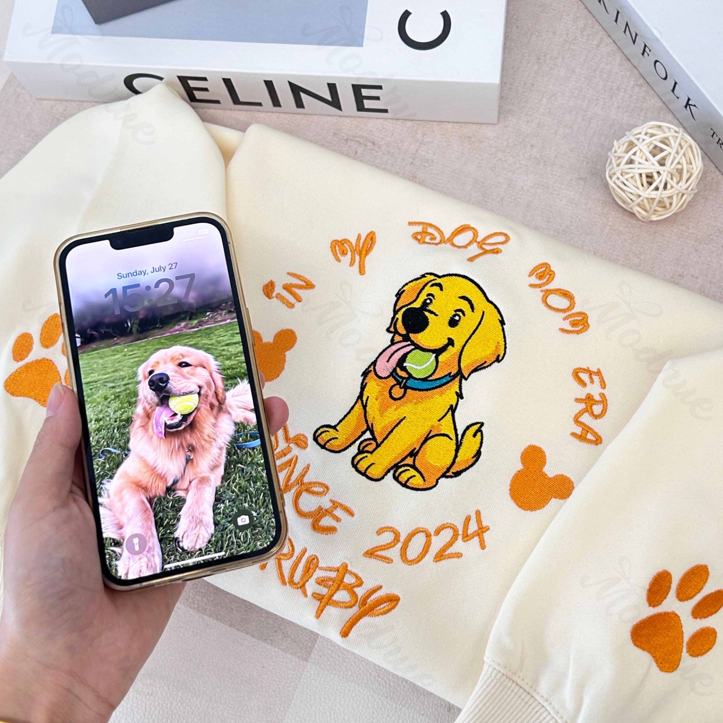 Sudadera personalizada con bordado de cara y nombre de mascota, foto de perro y gato, regalo para amantes de las mascotas