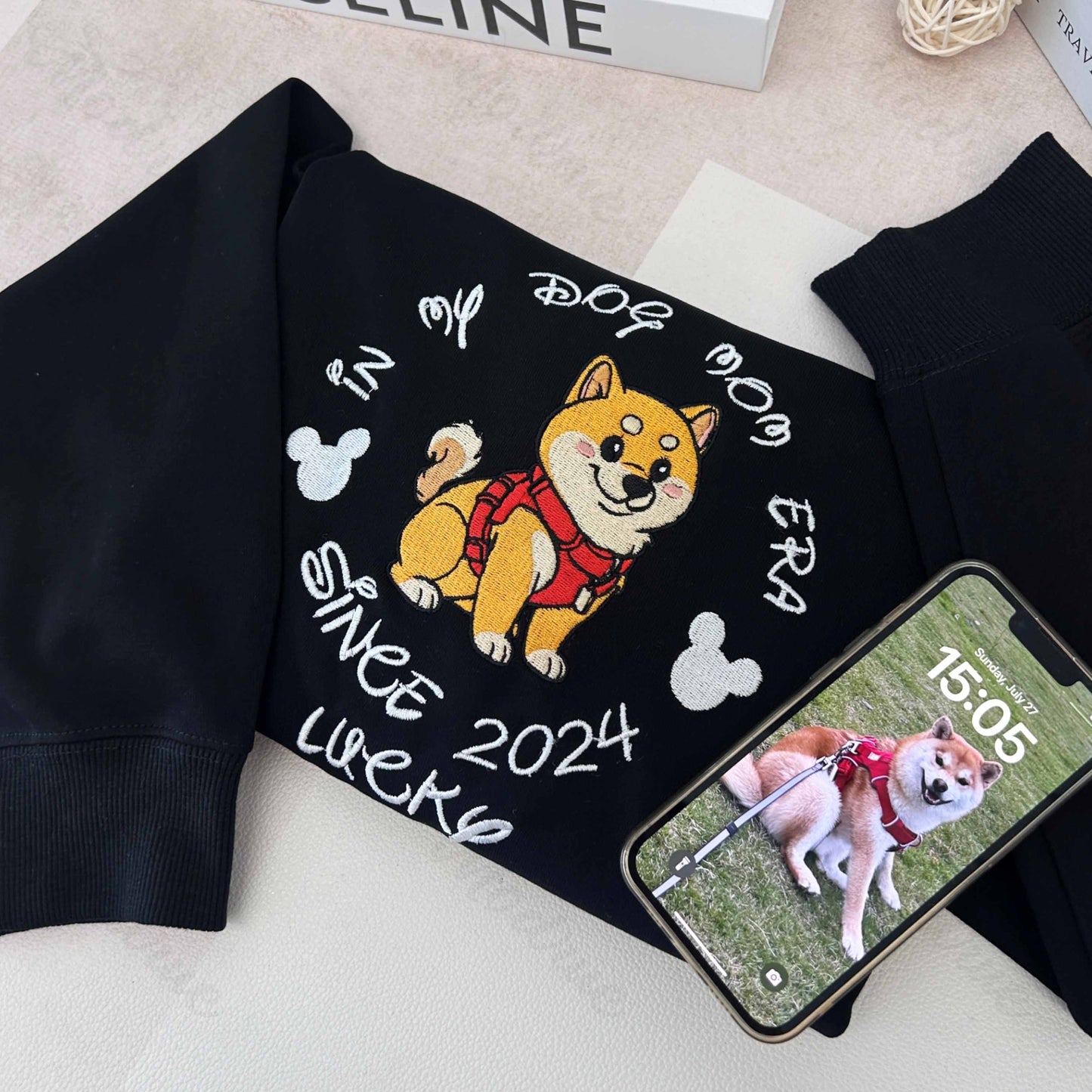 Sudadera personalizada con bordado de cara y nombre de mascota, foto de perro y gato, regalo para amantes de las mascotas