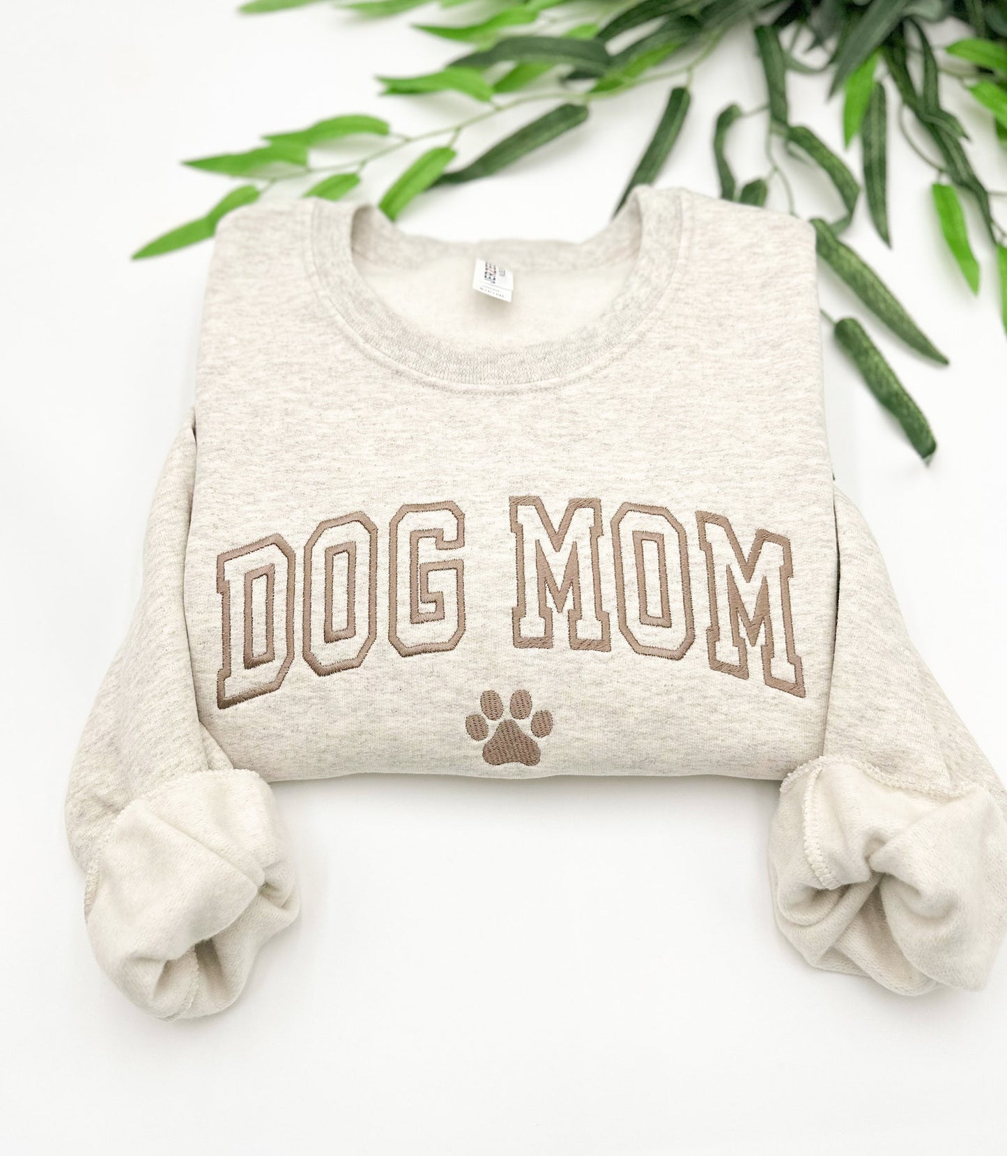 Embroidered Dog Mom Sweatshirt Custom Dog Name Sweatshirt Hoodie Gift for Dog Owner Pet Lovers
