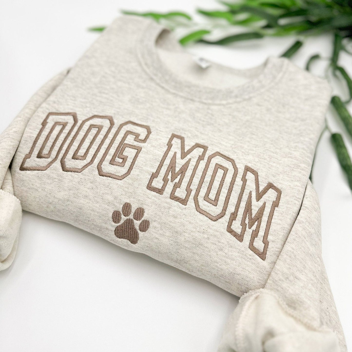 Embroidered Dog Mom Sweatshirt Custom Dog Name Sweatshirt Hoodie Gift for Dog Owner Pet Lovers