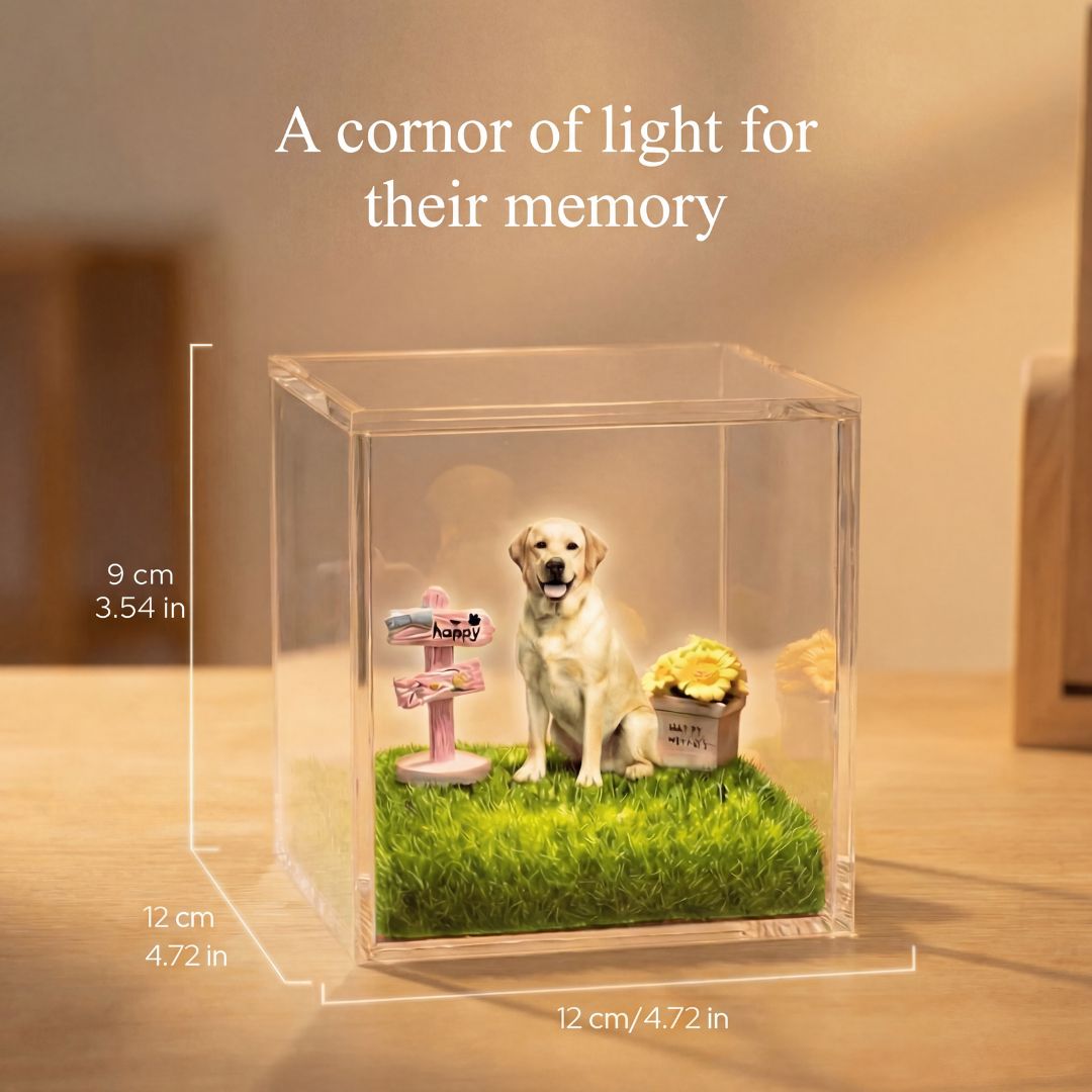 Personalized Holographic Memory – Unique Pet Memory Gift for Pet Lovers