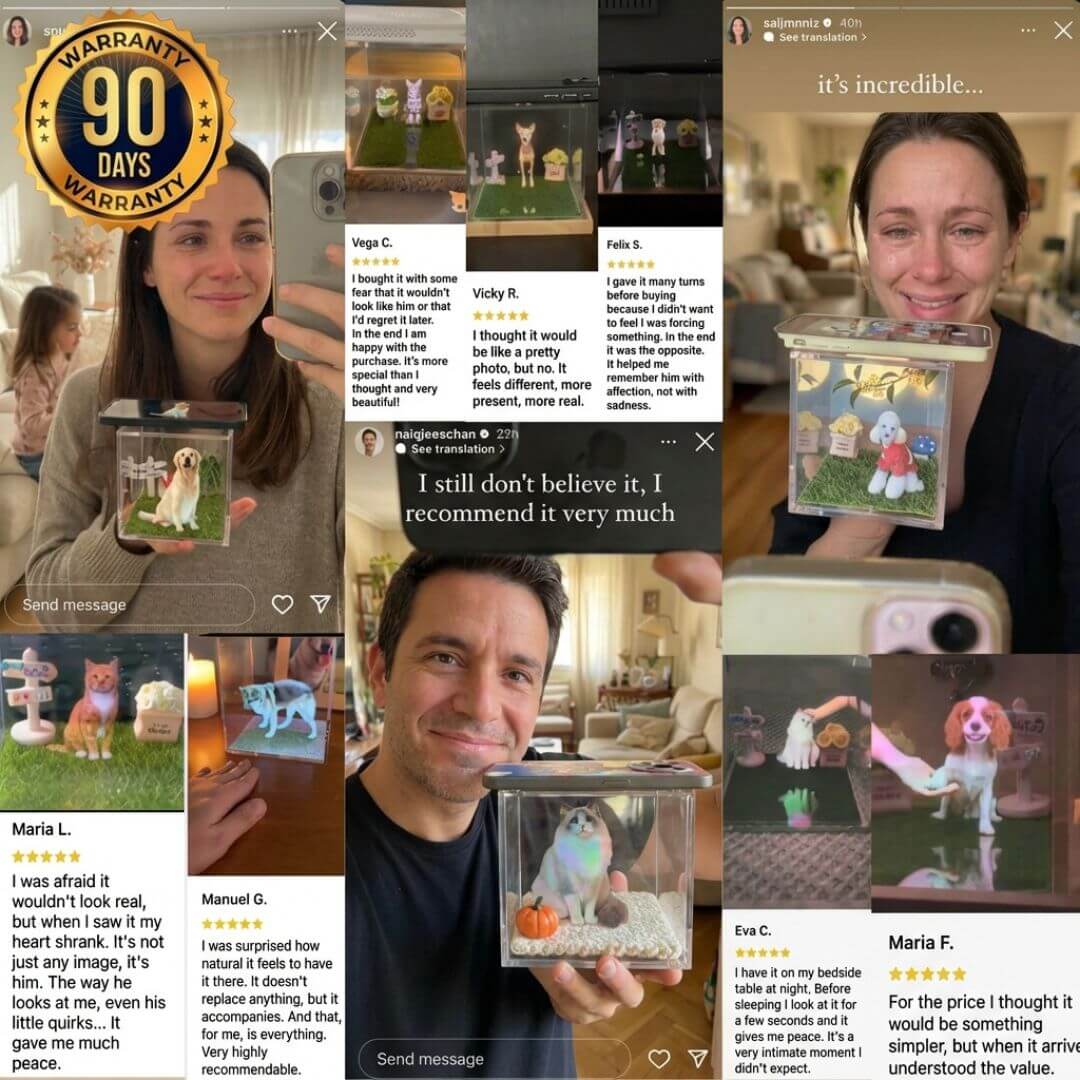 Personalized Holographic Memory – Unique Pet Memory Gift for Pet Lovers