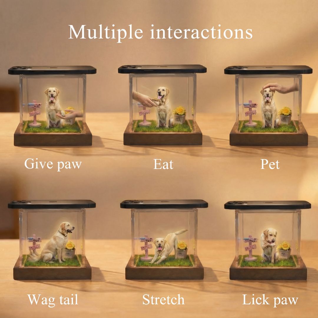 Personalized Holographic Memory – Unique Pet Memory Gift for Pet Lovers