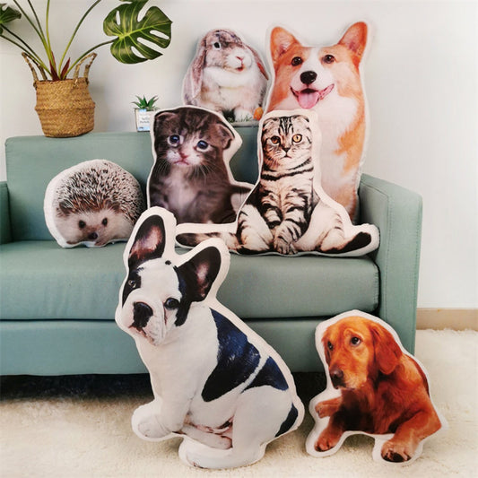Custom Pet Shaped Pillow Christmas Gift Pet Memorial Gift for Pet Lovers