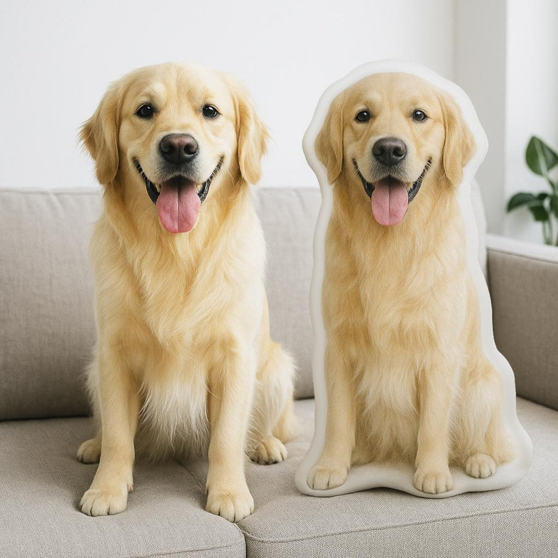 Personalized 3D Pet Pillow from Photo Custom Dog/Cat Shaped Pillow Unique Pet Gift for Animal Lover
