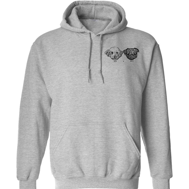 Sudadera con capucha personalizada con cara y nombre de mascota, regalo para mamás de perros y gatos, amantes de las mascotas