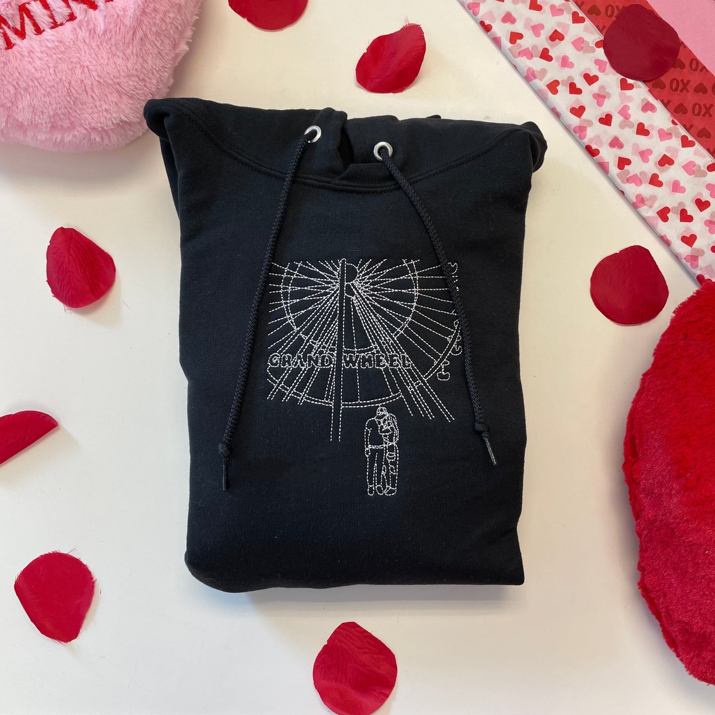 Personalisierter bestickter Paar-Hoodie mit Foto-Liebesgeschenkideen